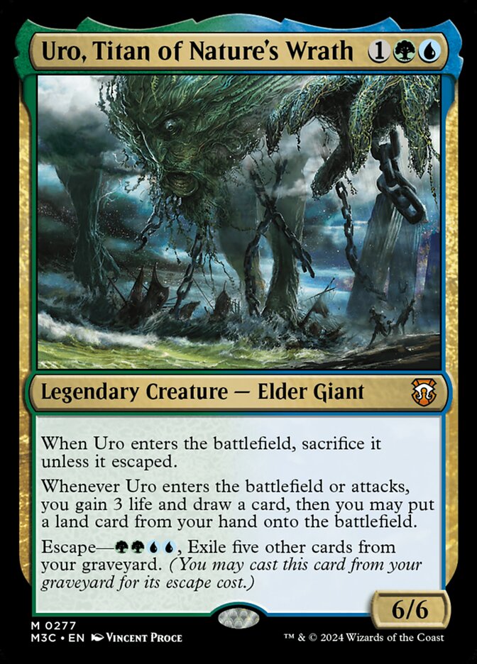 Uro, Titã da Ira da Natureza / Uro, Titan of Nature's Wrath - Magic: The Gathering - MoxLand