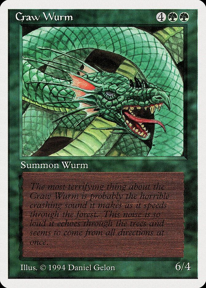 Serpente Terrestre de Craw / Craw Wurm - Magic: The Gathering - MoxLand