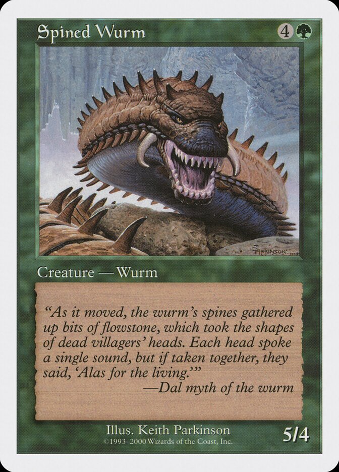 Vorme Espinhoso / Spined Wurm - Magic: The Gathering - MoxLand