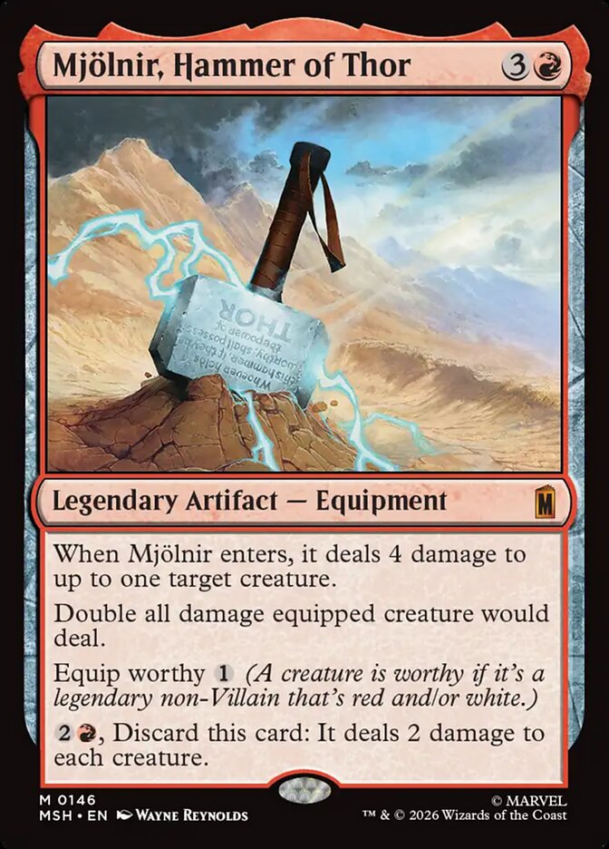 Mjölnir, Hammer of Thor - Magic: The Gathering - MoxLand