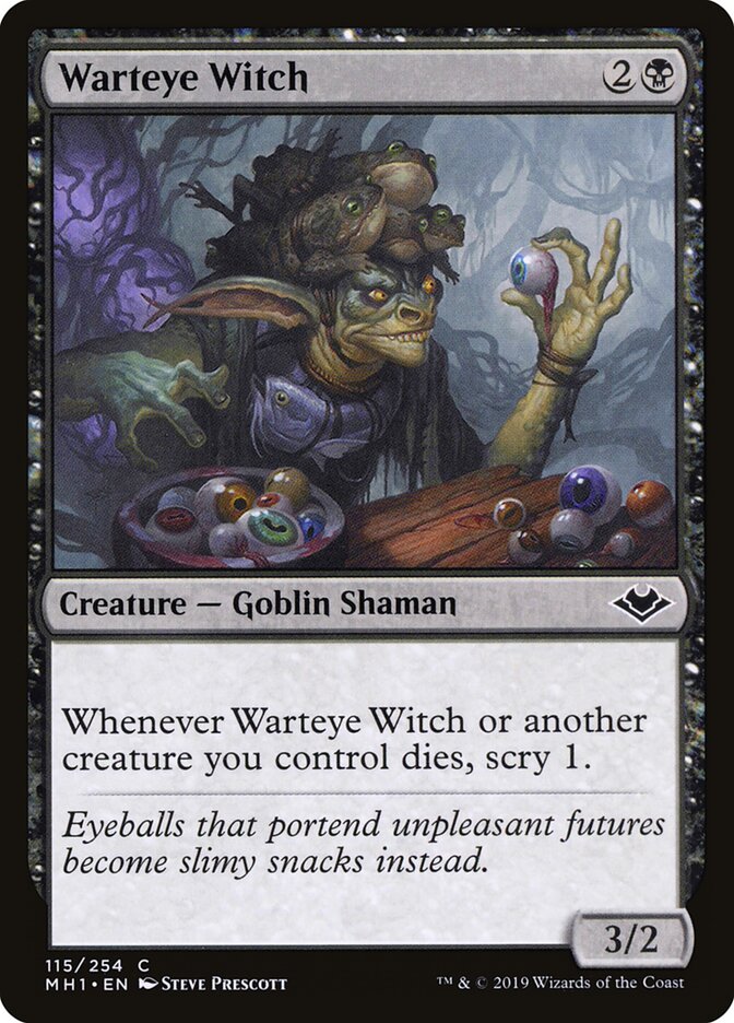 Bruxo dos Verrolhos / Warteye Witch - Magic: The Gathering - MoxLand