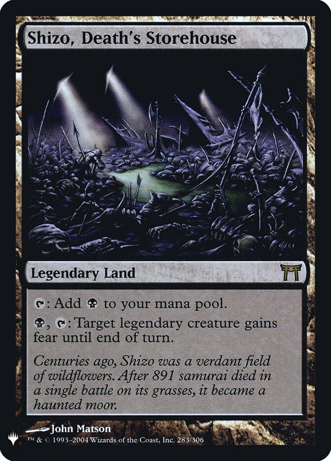 Shizo, o Armazém da Morte / Shizo, Death's Storehouse - Magic: The Gathering - MoxLand