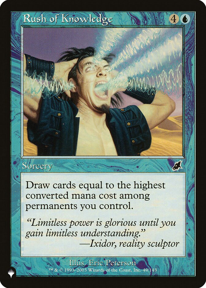 Torrente de Conhecimento / Rush of Knowledge - Magic: The Gathering - MoxLand