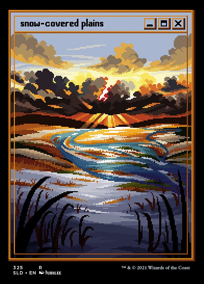Planície Nevada / Snow-Covered Plains - Magic: The Gathering - MoxLand