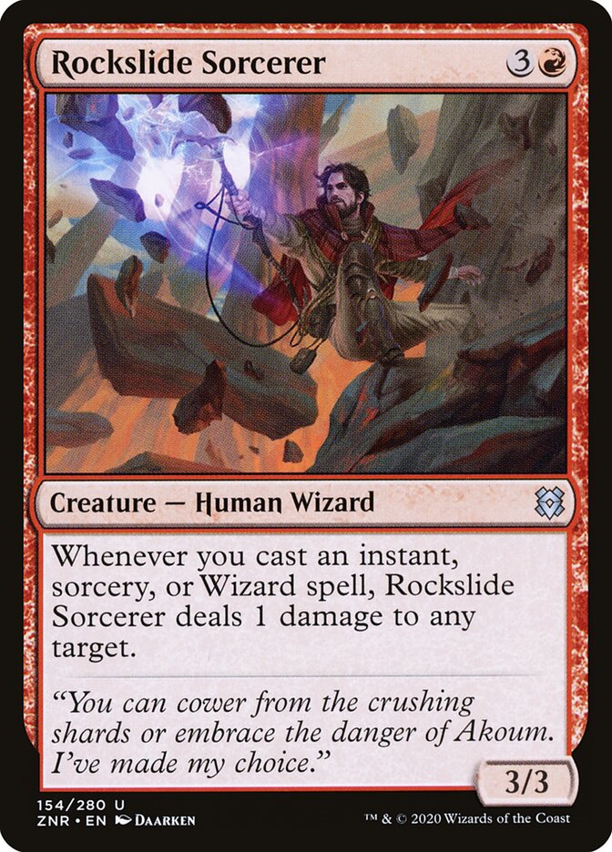 Feiticeiro da Avalanche / Rockslide Sorcerer - Magic: The Gathering - MoxLand