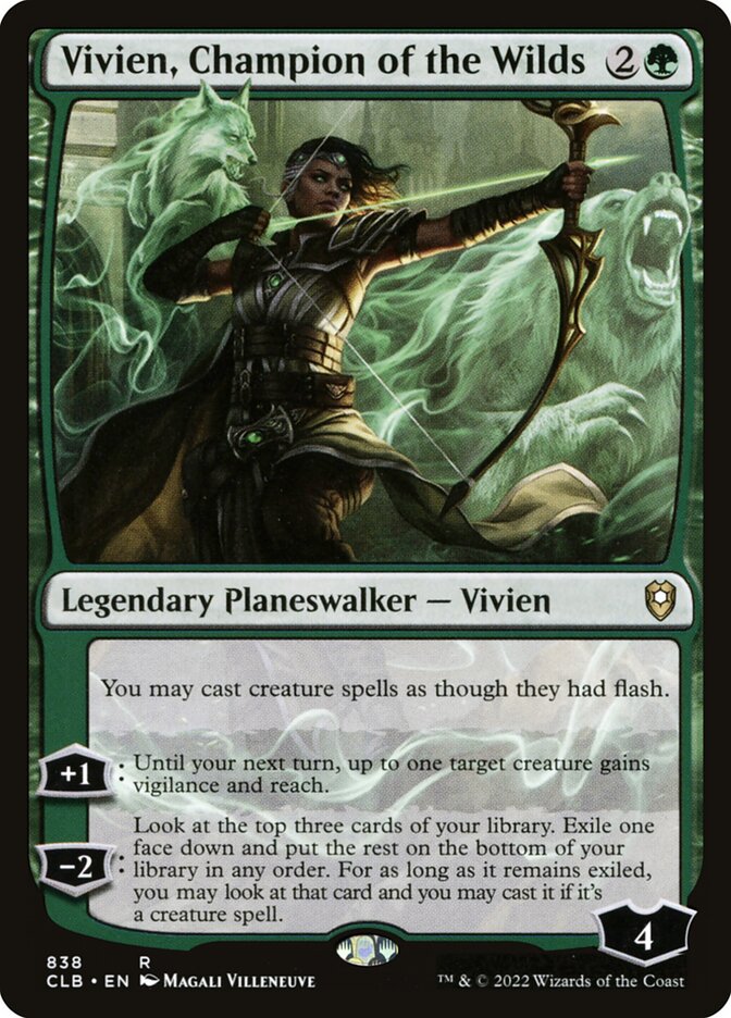 Vivien, Campeã da Natureza / Vivien, Champion of the Wilds - Magic: The Gathering - MoxLand