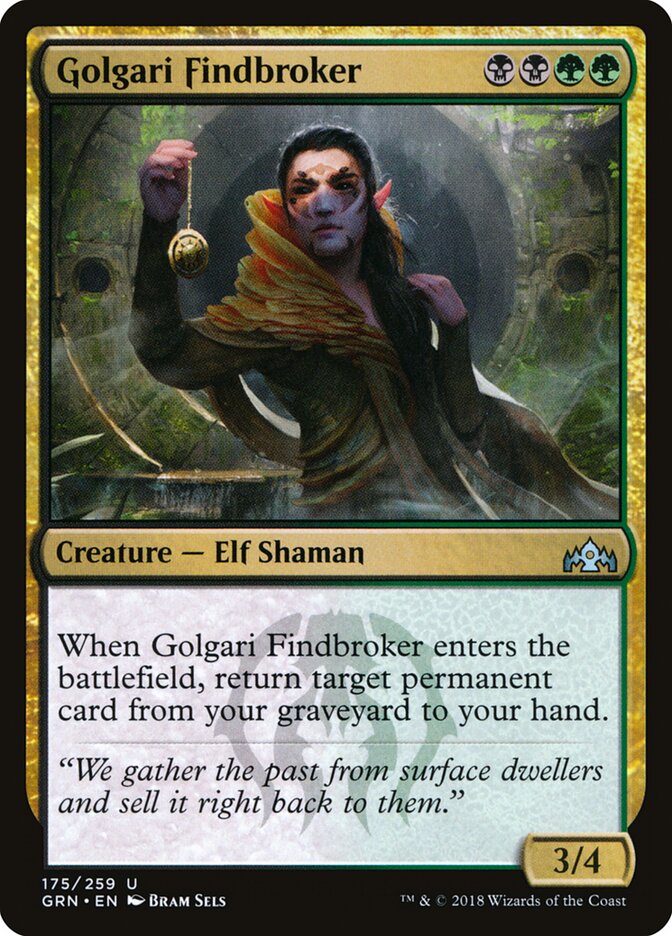 Achadista Golgari / Golgari Findbroker - Magic: The Gathering - MoxLand