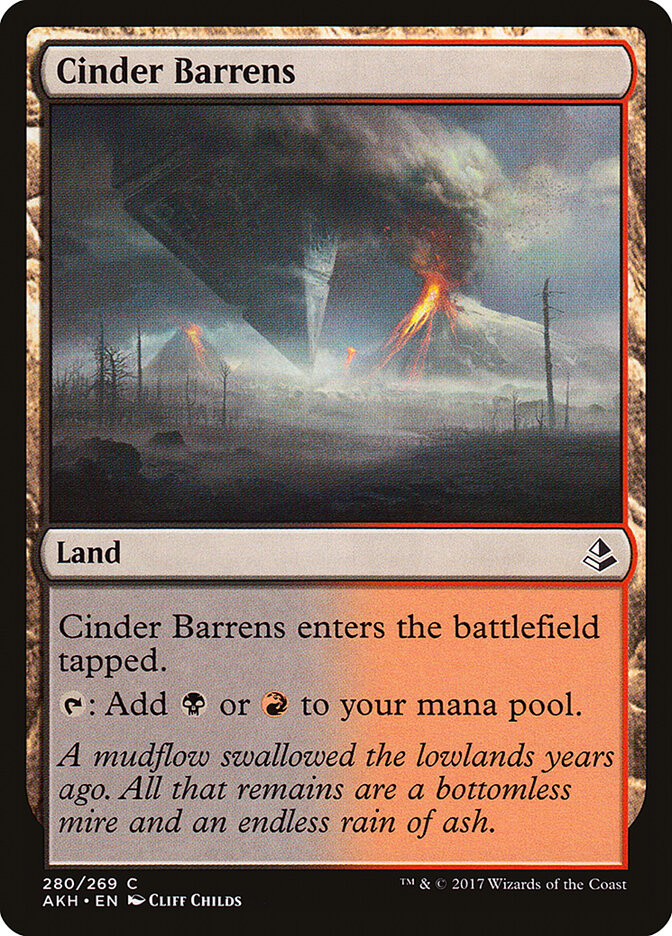 Desolação de Cinzas / Cinder Barrens - Magic: The Gathering - MoxLand