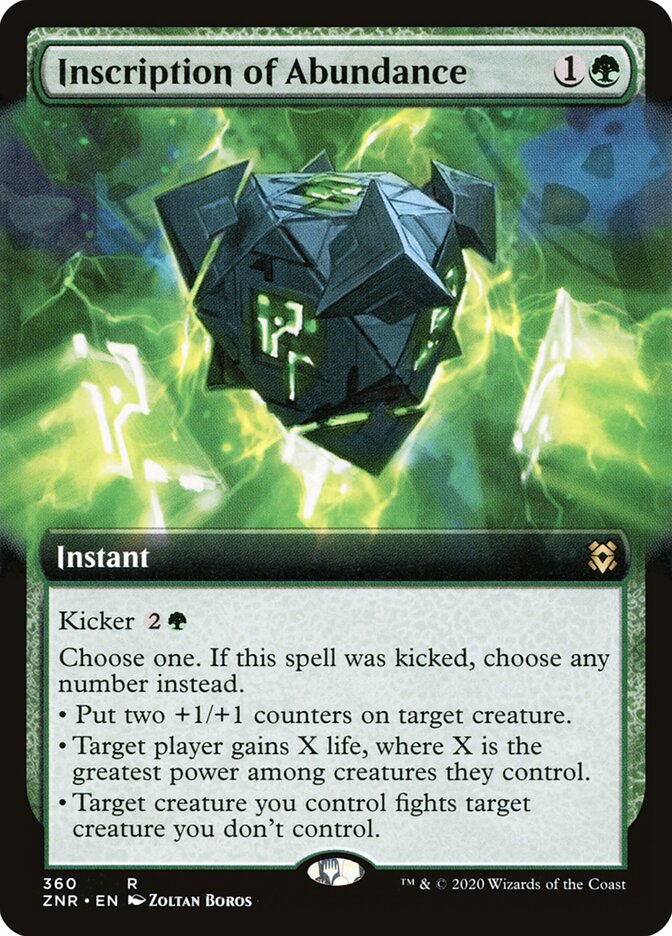Epígrafe de Abundância / Inscription of Abundance - Magic: The Gathering - MoxLand