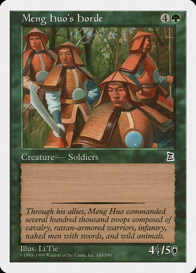 Meng Huo's Horde - Magic: The Gathering - MoxLand