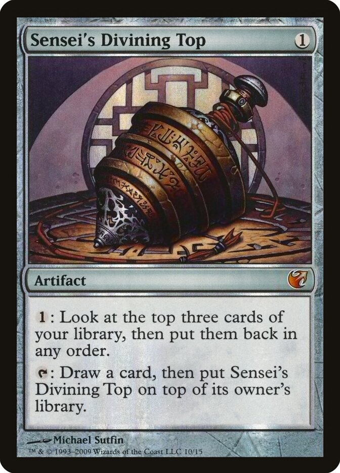Tampo de Adivinhação do Sensei / Sensei's Divining Top - Magic: The Gathering - MoxLand