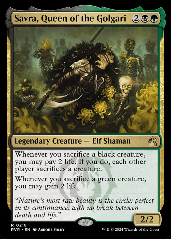 Savra, Rainha dos Golgari / Savra, Queen of the Golgari - Magic: The Gathering - MoxLand