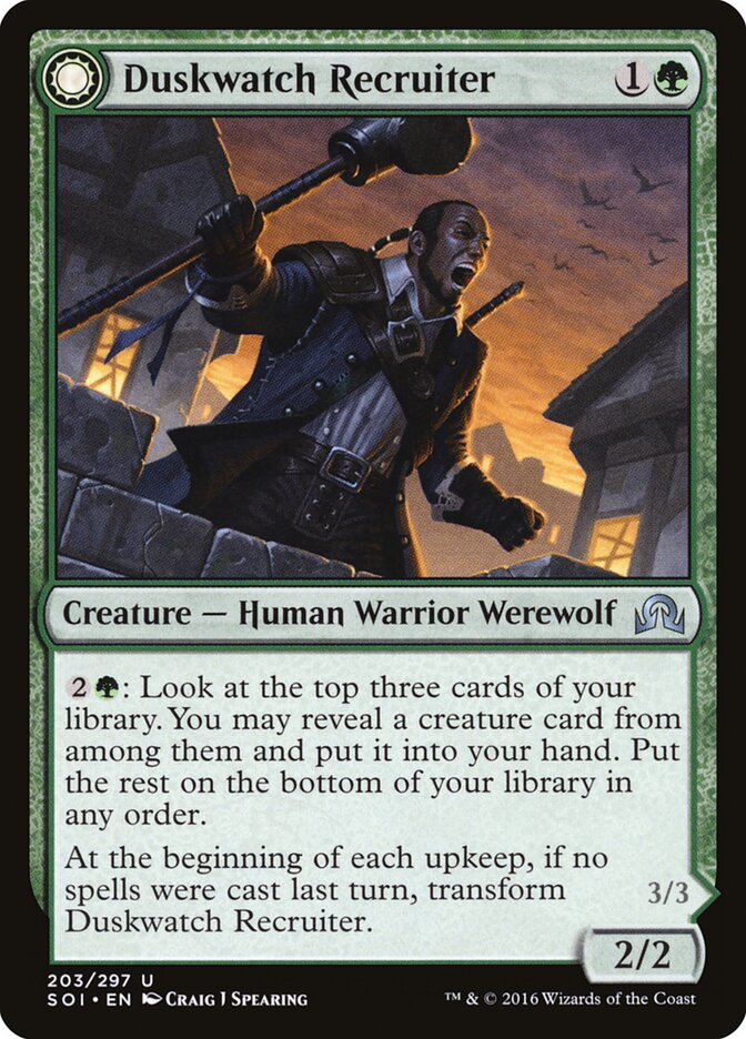 Recrutador de Vigia do Crepúsculo / Duskwatch Recruiter - Magic: The Gathering - MoxLand