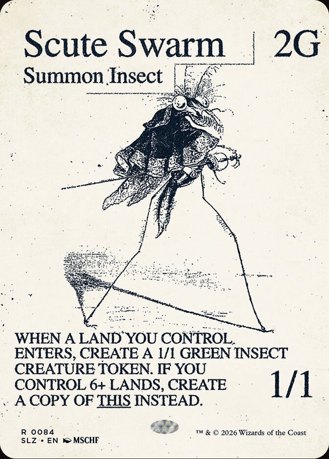 Enxame de Cascudos / Scute Swarm - Magic: The Gathering - MoxLand