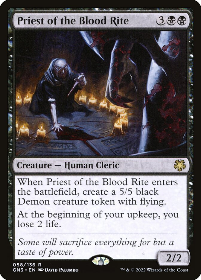 Sacerdote do Ritual de Sangue / Priest of the Blood Rite - Magic: The Gathering - MoxLand