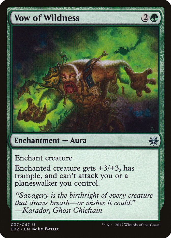 Voto de Selvageria / Vow of Wildness - Magic: The Gathering - MoxLand