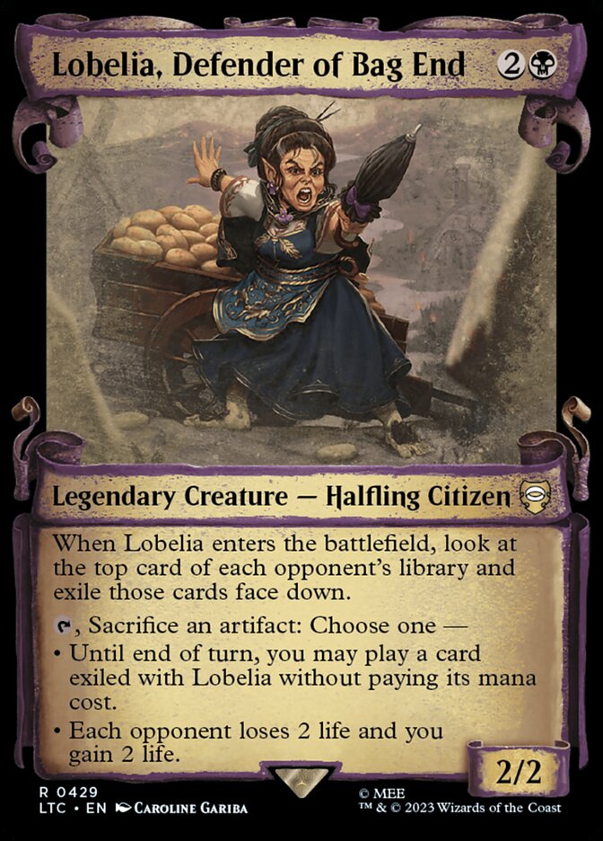 Lobelia, Defensora de Bolsão / Lobelia, Defender of Bag End - Magic: The Gathering - MoxLand