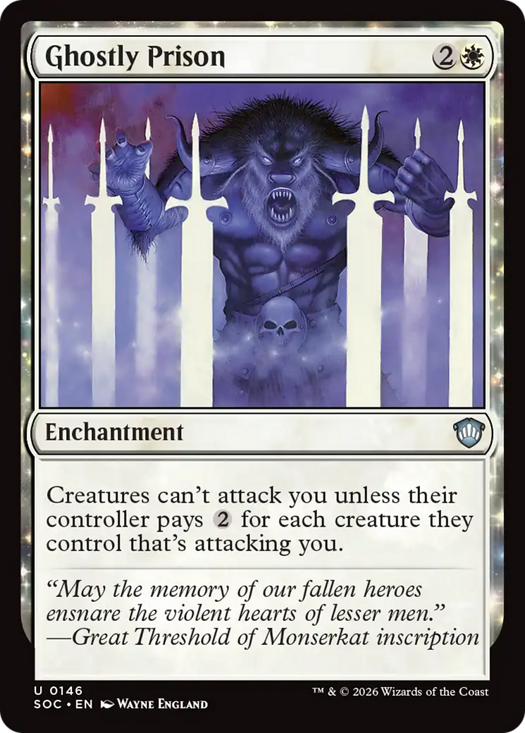 Prisão Fantasmagórica / Ghostly Prison - Magic: The Gathering - MoxLand