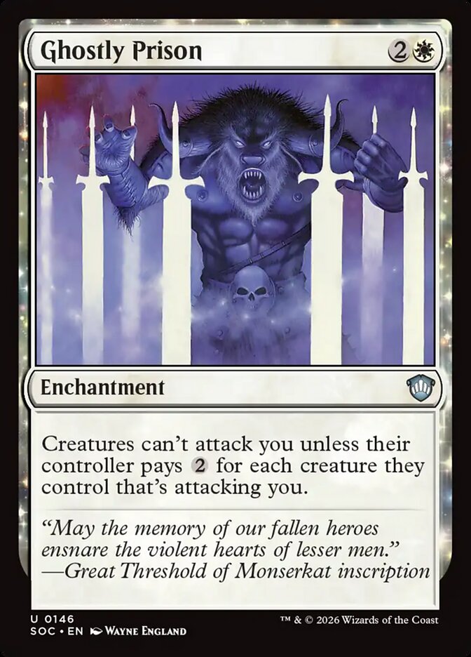 Prisão Fantasmagórica / Ghostly Prison - Magic: The Gathering - MoxLand
