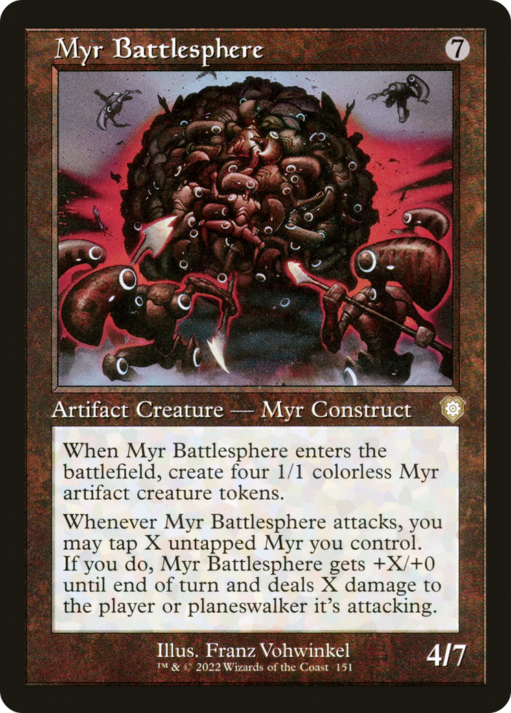 Esfera de Batalha Myr / Myr Battlesphere - Magic: The Gathering - MoxLand