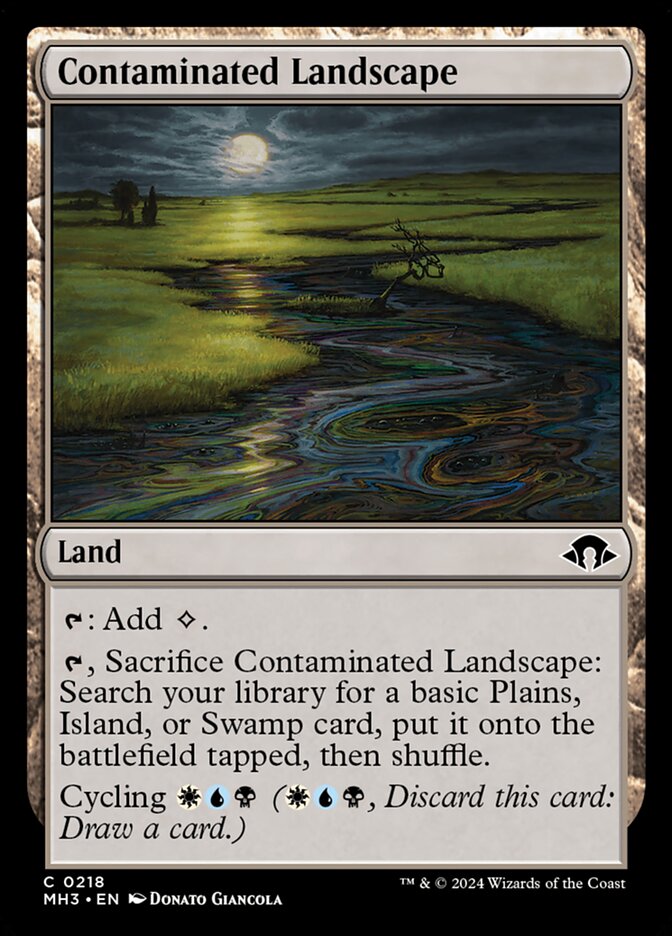 Paisagem Contaminada / Contaminated Landscape - Magic: The Gathering - MoxLand