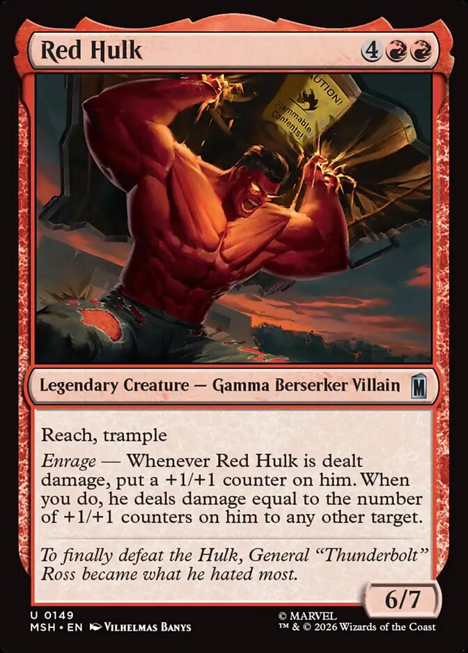 Red Hulk - Magic: The Gathering - MoxLand