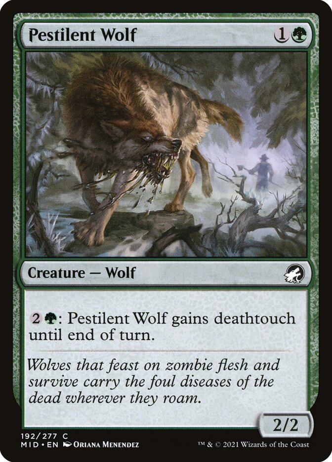 Lobo Pestilento / Pestilent Wolf - Magic: The Gathering - MoxLand