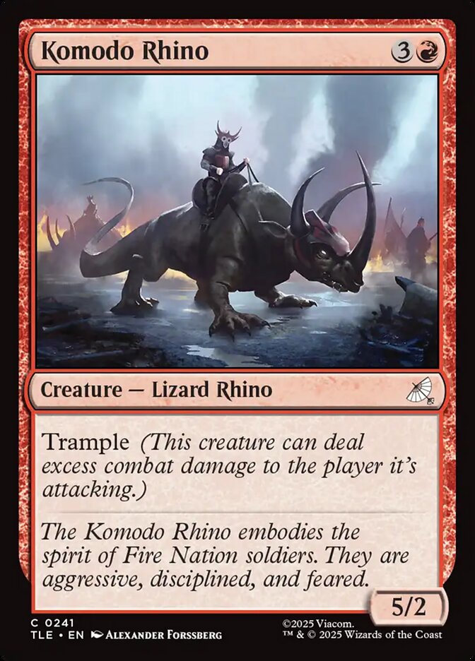 Rinoceronte-de-komodo / Komodo Rhino - Magic: The Gathering - MoxLand