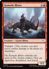 Rinoceronte-de-komodo / Komodo Rhino - Magic: The Gathering - MoxLand