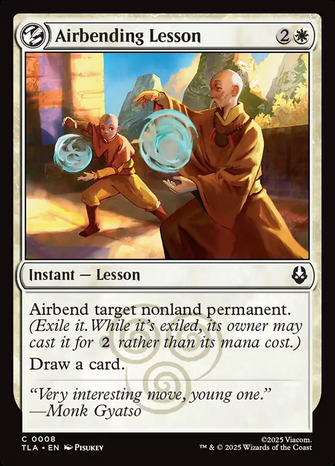 Lição de Dobra de Ar / Airbending Lesson - Magic: The Gathering - MoxLand