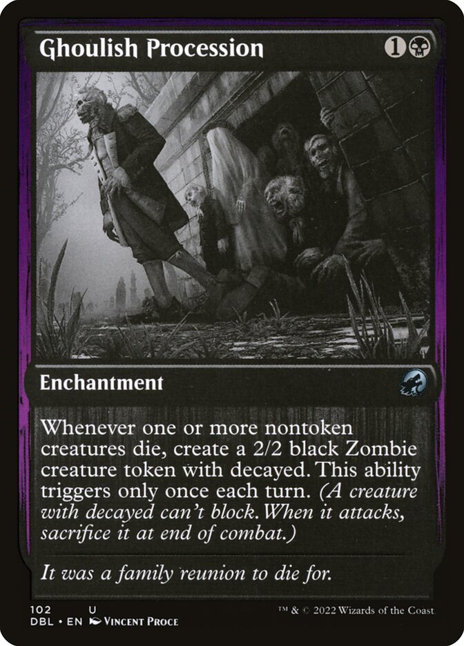 Procissão de Carniçais / Ghoulish Procession - Magic: The Gathering - MoxLand