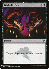 Édito Diabólico / Diabolic Edict - Magic: The Gathering - MoxLand