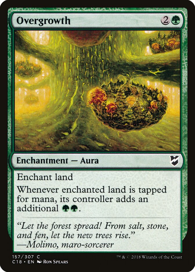 Vegetação Exuberante / Overgrowth - Magic: The Gathering - MoxLand