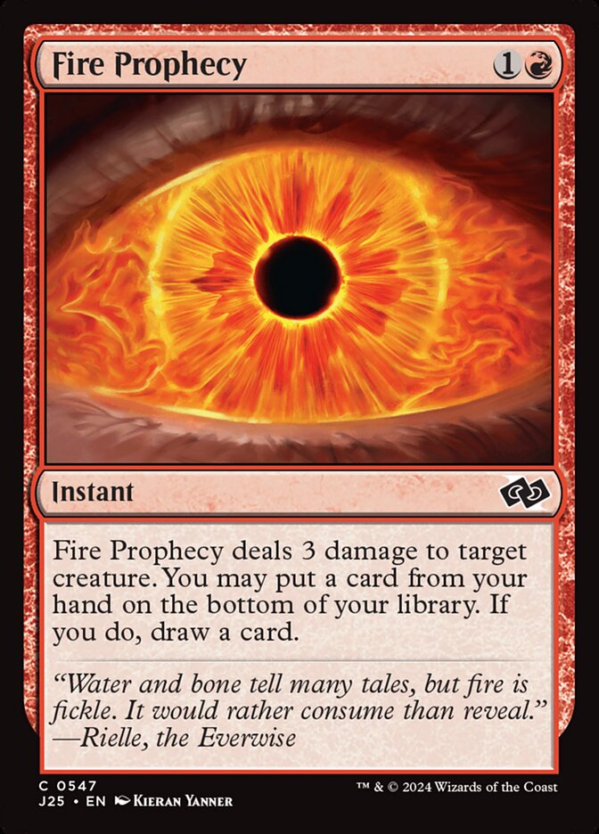 Profecia de Fogo / Fire Prophecy - Magic: The Gathering - MoxLand
