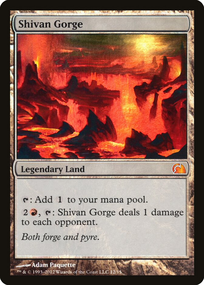 Ravina de Shiv / Shivan Gorge - Magic: The Gathering - MoxLand
