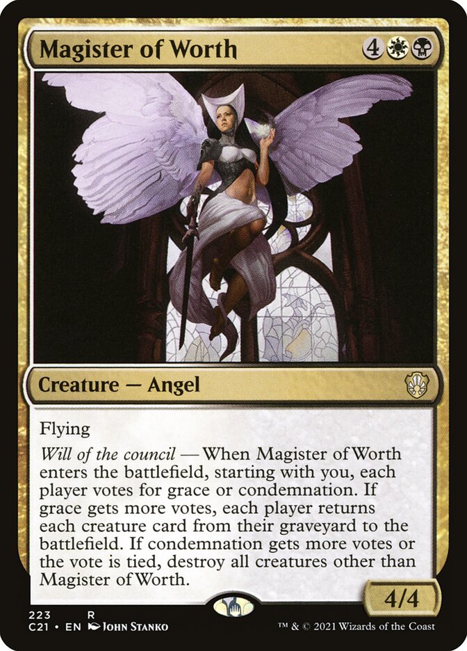 Magistrada do Mérito / Magister of Worth - Magic: The Gathering - MoxLand