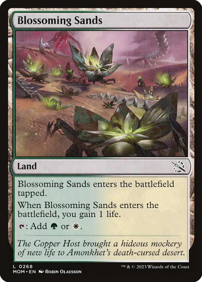Areias Verdejantes / Blossoming Sands - Magic: The Gathering - MoxLand