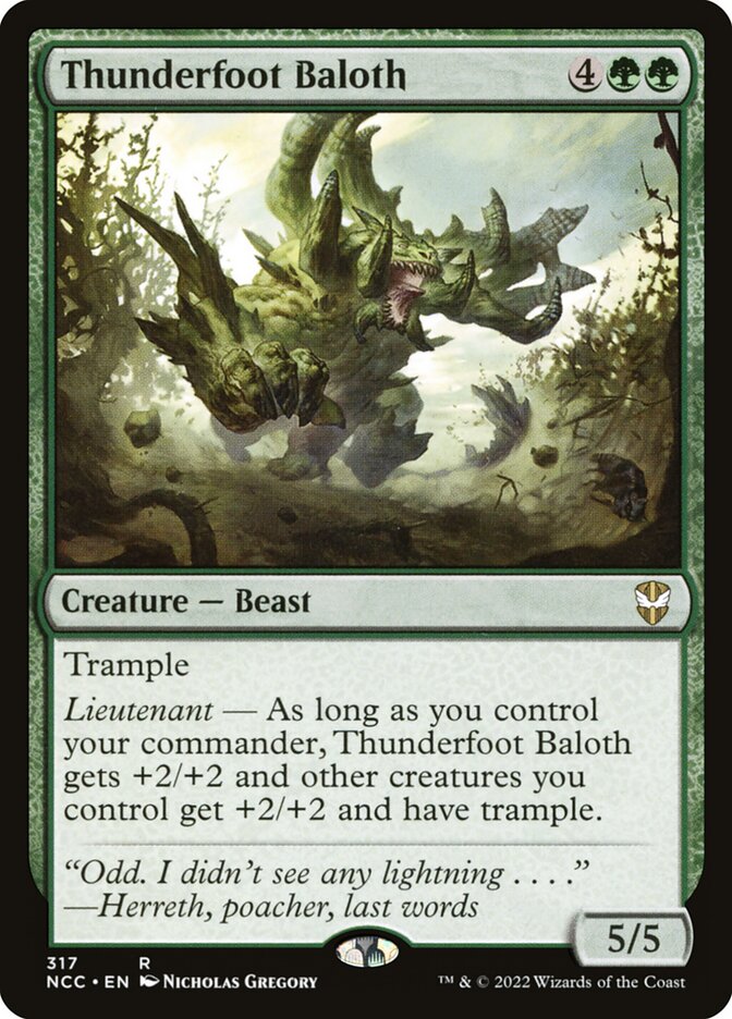 Baloth dos Pés de Trovão / Thunderfoot Baloth - Magic: The Gathering - MoxLand