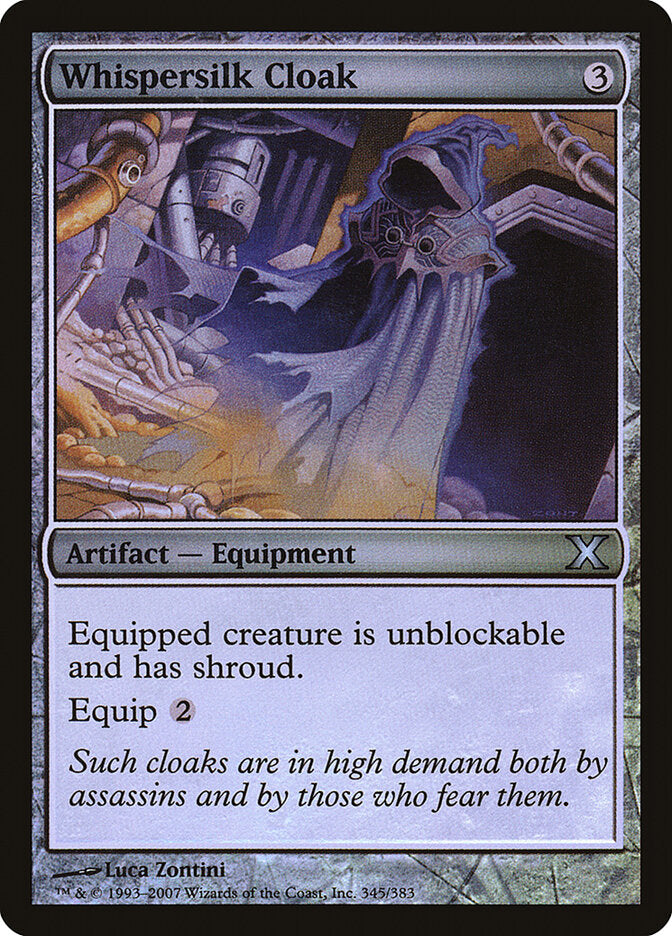 Manto de Seda Ruflante / Whispersilk Cloak - Magic: The Gathering - MoxLand
