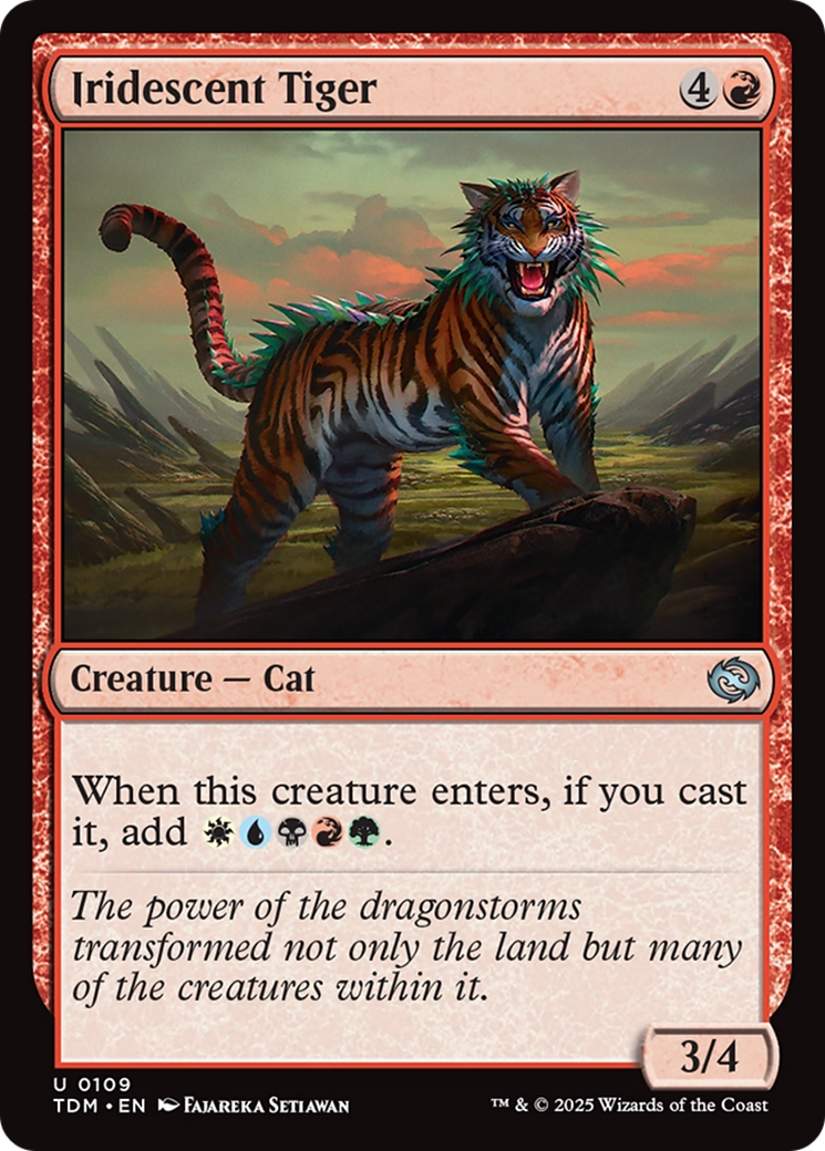 Tigre Iridescente / Iridescent Tiger - Magic: The Gathering - MoxLand