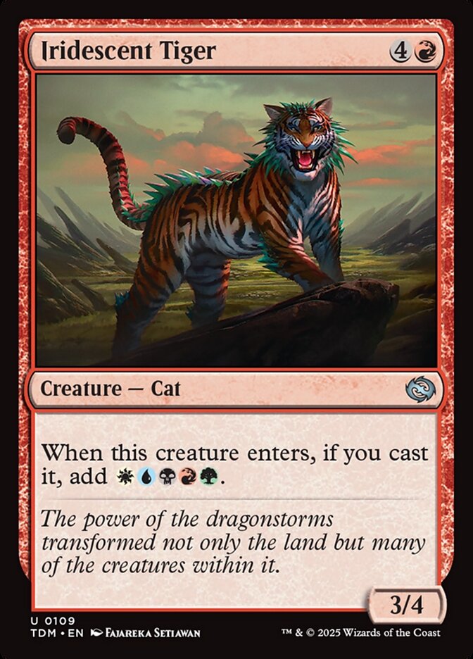 Tigre Iridescente / Iridescent Tiger - Magic: The Gathering - MoxLand