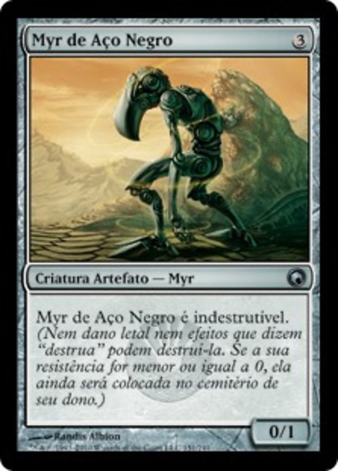 Myr de Aço Negro / Darksteel Myr - Magic: The Gathering - MoxLand