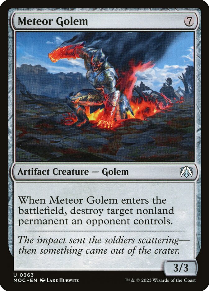 Golem Meteórico / Meteor Golem - Magic: The Gathering - MoxLand