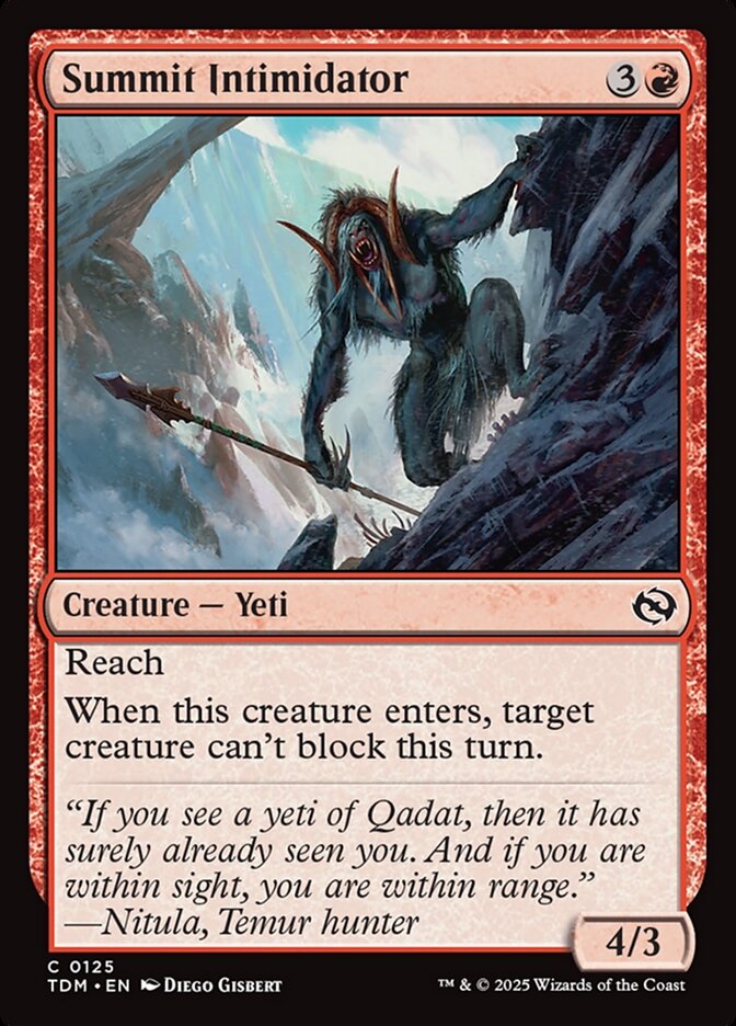 Intimidador do Cume / Summit Intimidator - Magic: The Gathering - MoxLand
