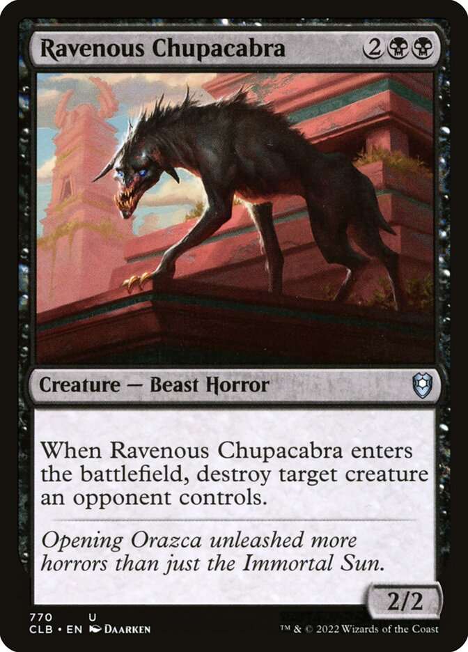Chupacabra Voraz / Ravenous Chupacabra - Magic: The Gathering - MoxLand