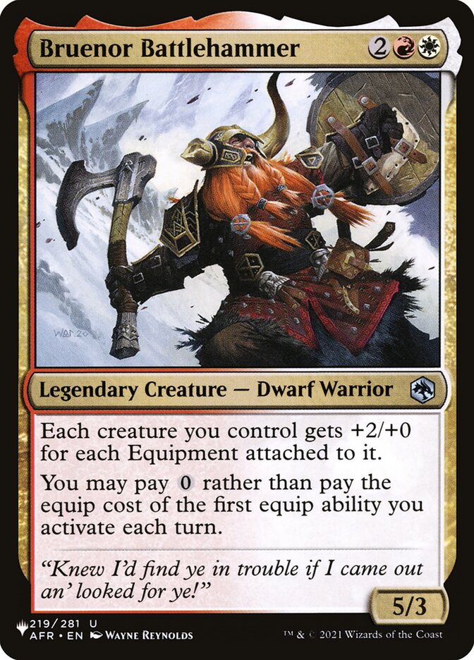 Bruenor Martelo de Batalha / Bruenor Battlehammer - Magic: The Gathering - MoxLand
