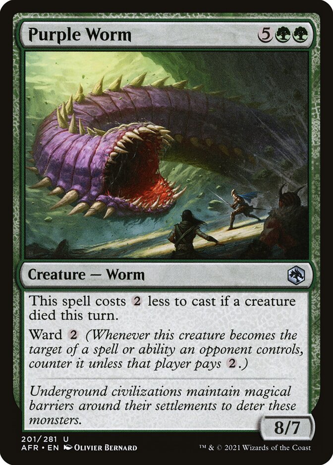 Verme Púrpura / Purple Worm - Magic: The Gathering - MoxLand
