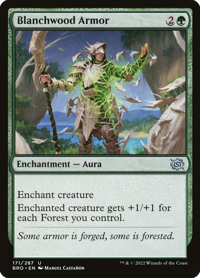 Armadura de Blanchwood / Blanchwood Armor - Magic: The Gathering - MoxLand
