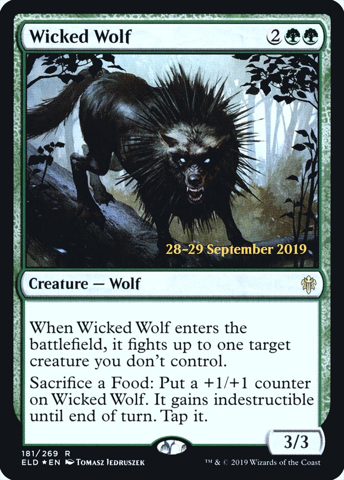 Lobo Mau / Wicked Wolf - Magic: The Gathering - MoxLand