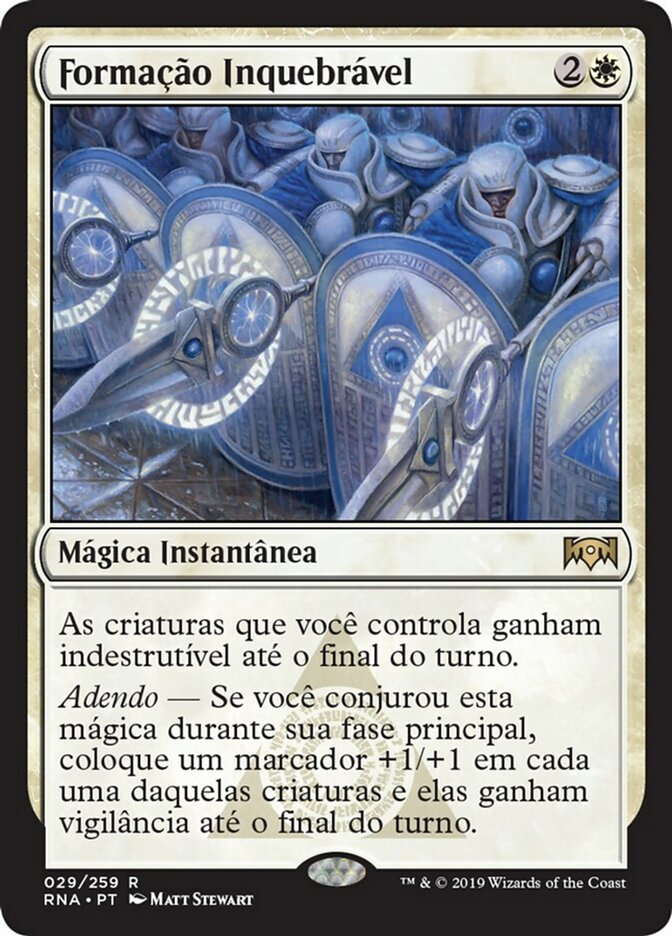 Formação Inquebrável / Unbreakable Formation - Magic: The Gathering - MoxLand